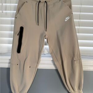 Nike Khaki Jogger Pants with Black Accents